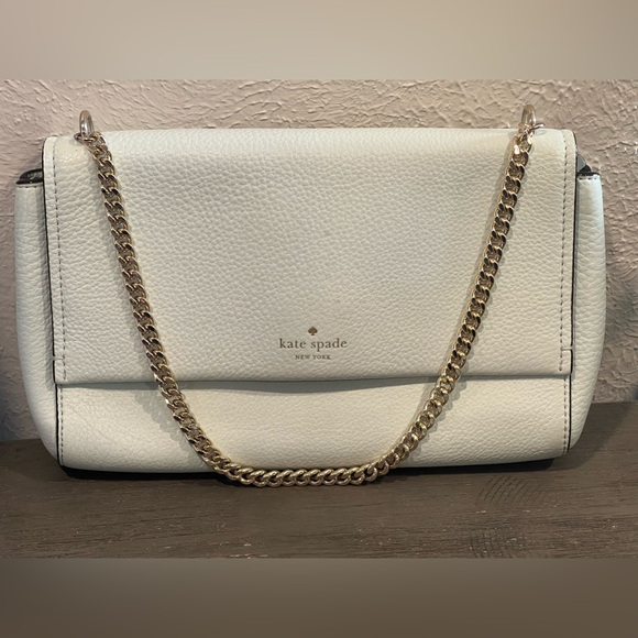 2 pc Kate Spade Crossbody Bag & wallet w/ Leather & Chain 2 straps Island Water - Picture 2 of 16